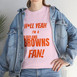 Cleveland Browns Football Unisex Heavy Cotton Tee