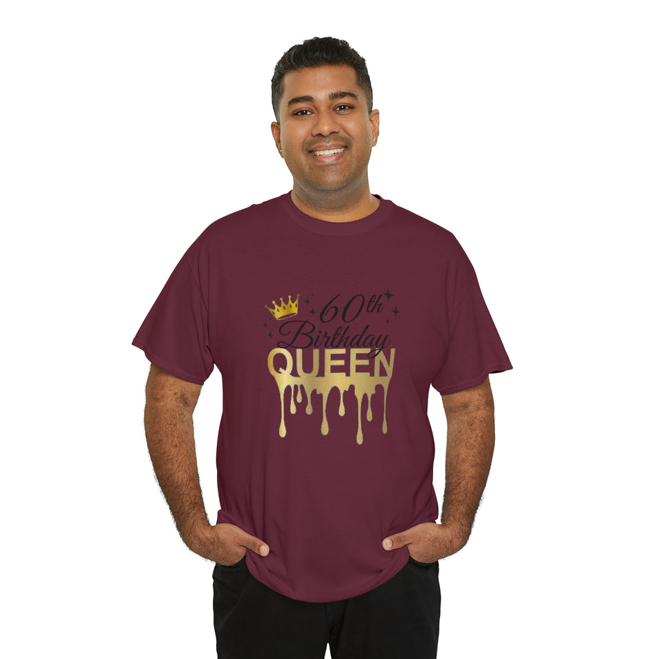 60th Birthday Queen Unisex Heavy Cotton Tee