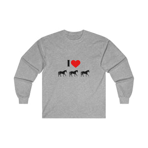 I Love Horses Ultra Cotton Long Sleeve Tee