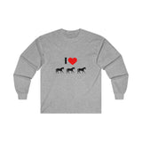 I Love Horses Ultra Cotton Long Sleeve Tee