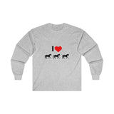 I Love Horses Ultra Cotton Long Sleeve Tee