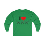 I Love Butterflies Ultra Cotton Long Sleeve Tee