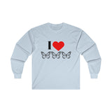 I Love Butterflies Ultra Cotton Long Sleeve Tee