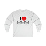 I Love Butterflies Ultra Cotton Long Sleeve Tee