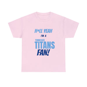 Tennessee Titans Football Unisex Heavy Cotton Tee