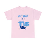 Tennessee Titans Football Unisex Heavy Cotton Tee