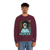 Black Nurse Crewneck Sweatshirt