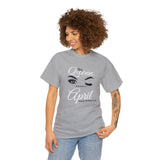 This Queen was Born In April Unisex Heavy Cotton Tee