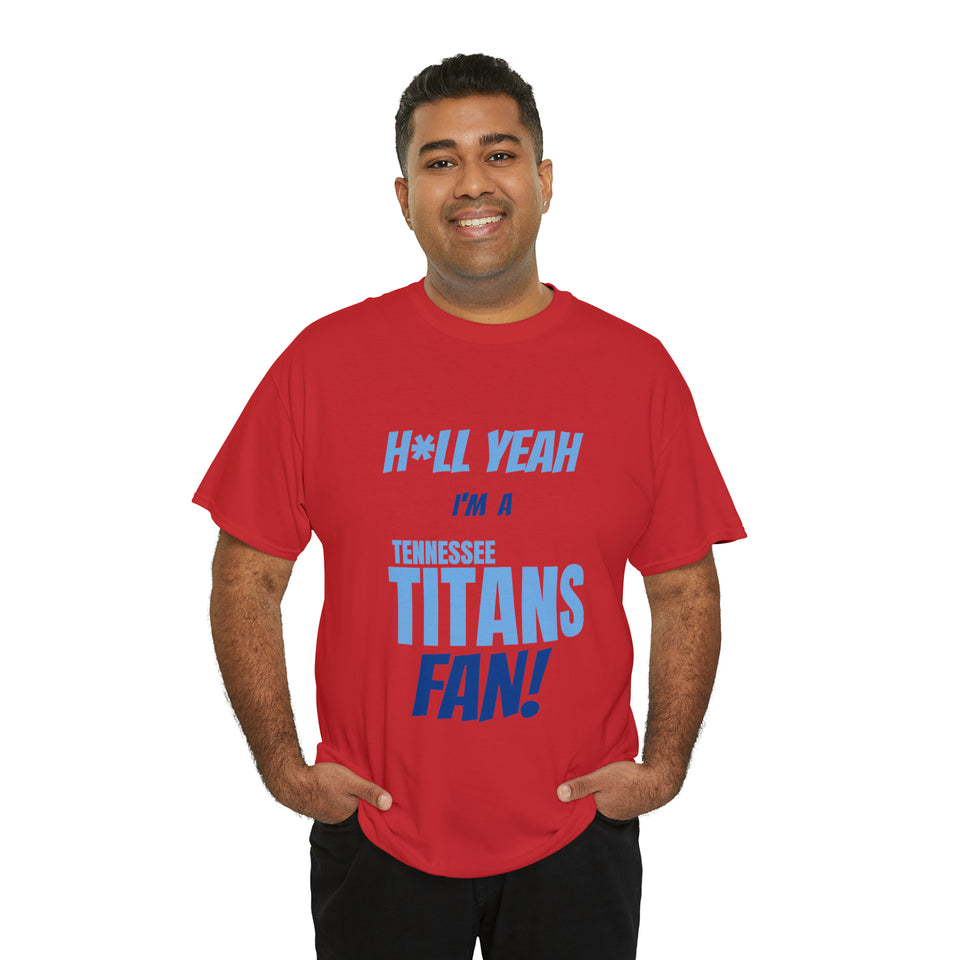 Tennessee Titans Football Unisex Heavy Cotton Tee