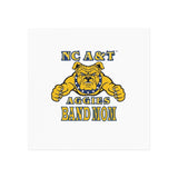 NC A&T Band Mom Square Magnet