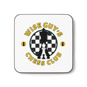 Wise Guy's Chess Club Hardboard Back Coaster