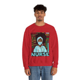 Black Nurse Crewneck Sweatshirt