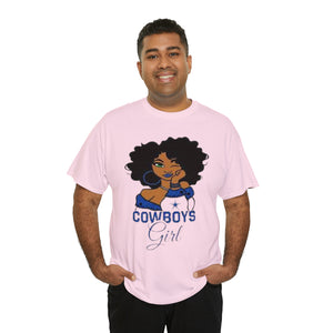 Dallas Cowboys Girl Unisex Heavy Cotton Tee