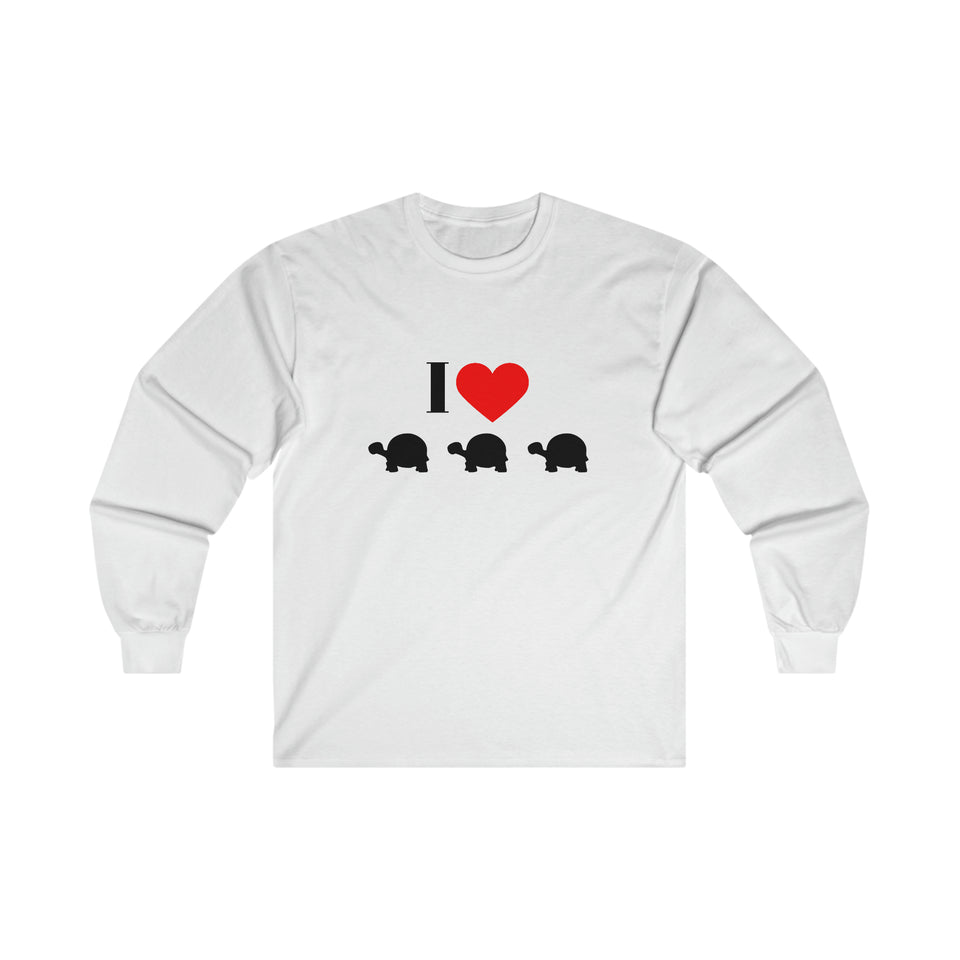 I Love Turtles  Ultra Cotton Long Sleeve Tee