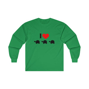I Love Turtles  Ultra Cotton Long Sleeve Tee