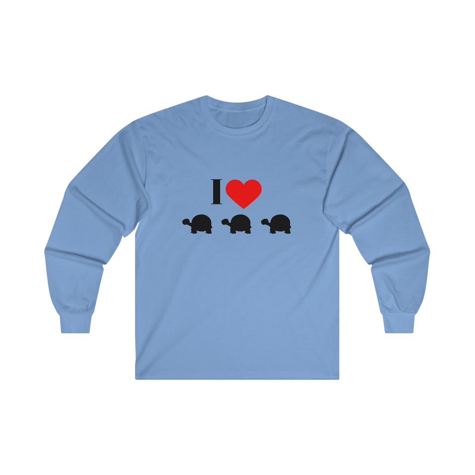 I Love Turtles  Ultra Cotton Long Sleeve Tee