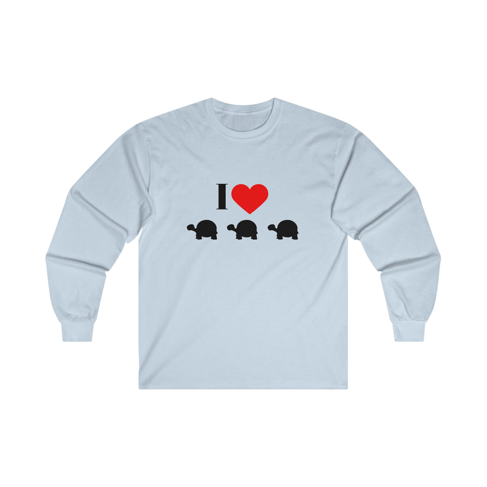 I Love Turtles  Ultra Cotton Long Sleeve Tee