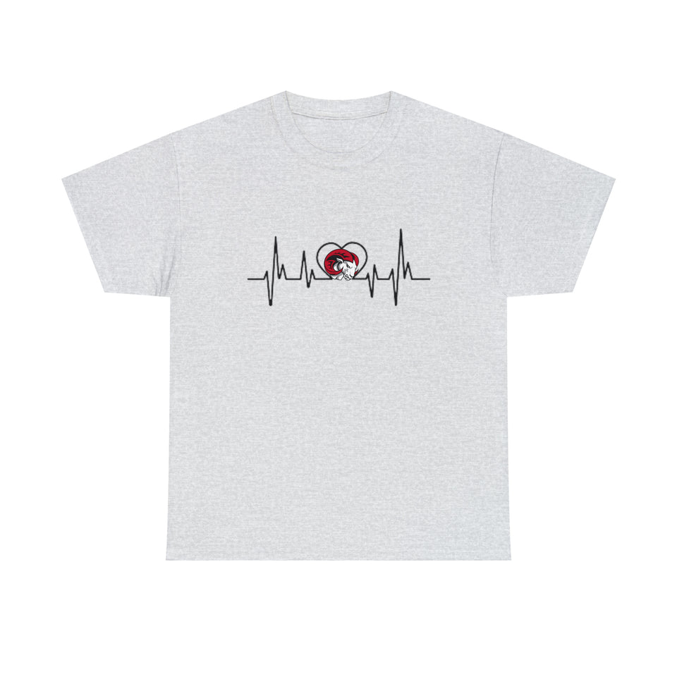 Winston Salem State University Heartbeat Unisex Heavy Cotton Tee