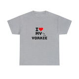 I Love My Yorkie Unisex Heavy Cotton Tee