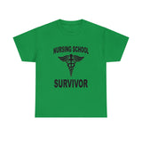 Nursing School Survivor Cotton Tee