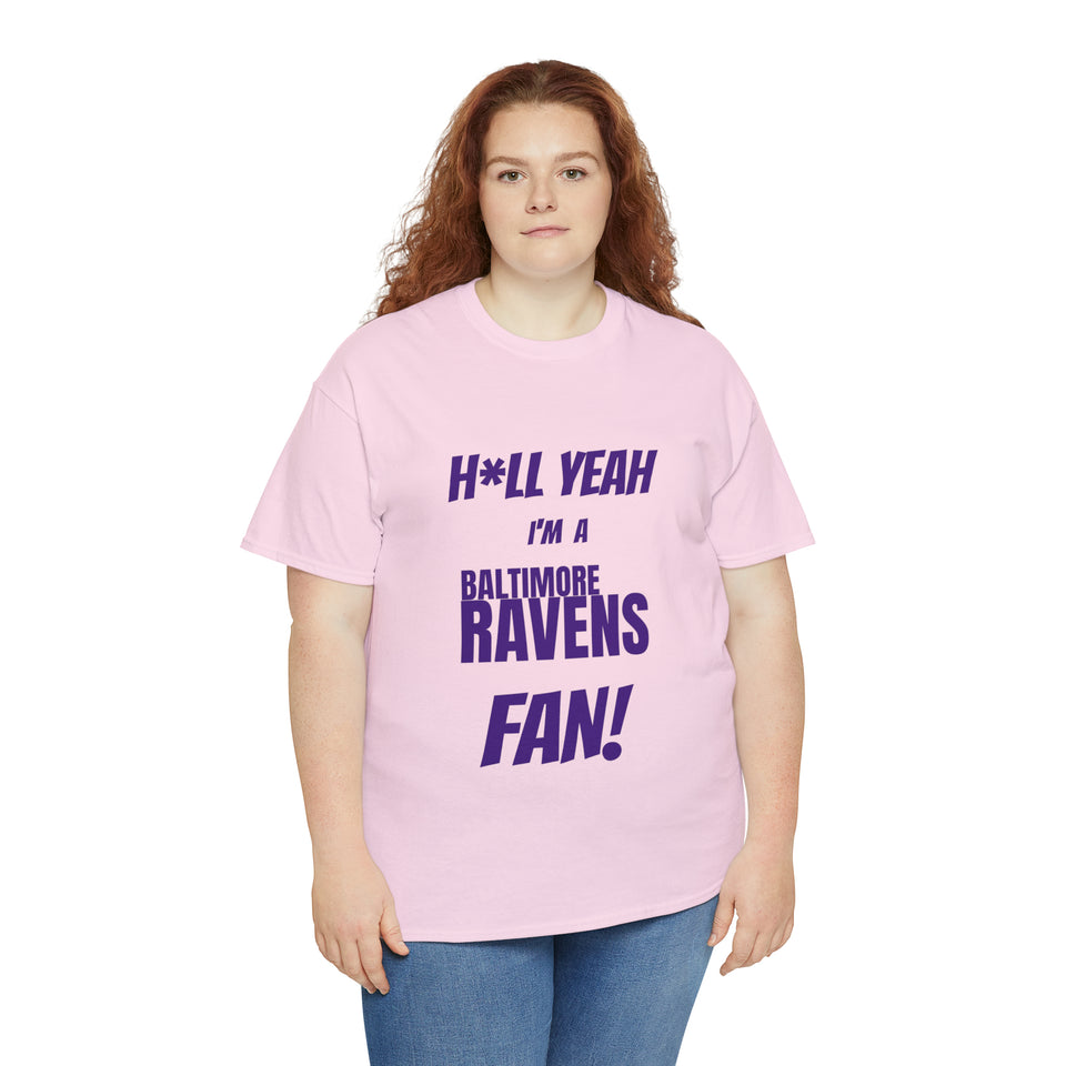 Baltimore Ravens Football Unisex Heavy Cotton Tee