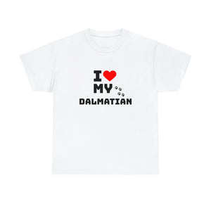I Love My Dalmatian Unisex Heavy Cotton Tee