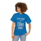 Detroit Lions Football Unisex Heavy Cotton Tee