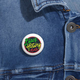 Black History Month Pin Buttons