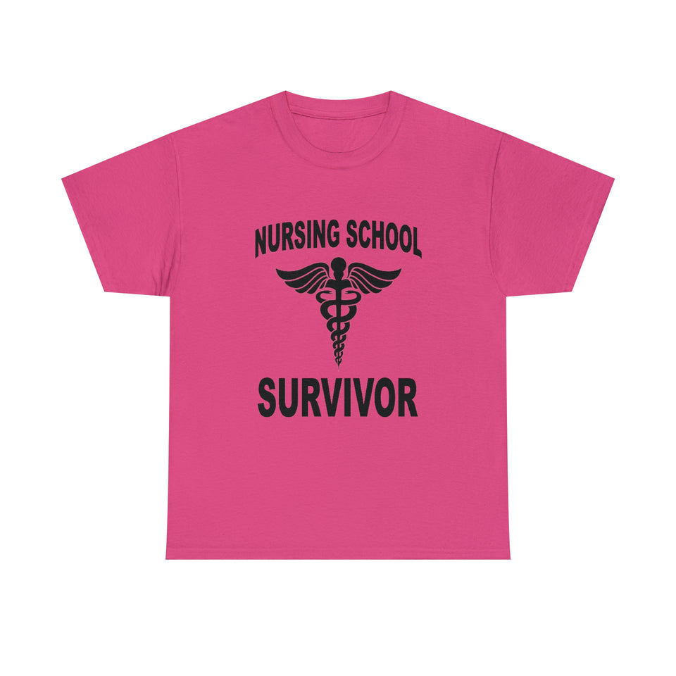 Nursing School Survivor Cotton Tee