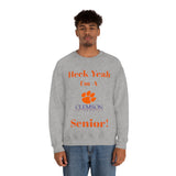 Heck Yeah I'm A Clemson Senior Unisex Heavy Blend™ Crewneck Sweatshirt