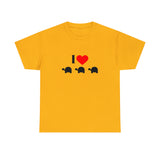 I Love Turtles Unisex Heavy Cotton Tee
