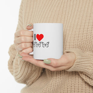 I Love Butterflies Ceramic Mug 11oz