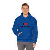 I Love Turtles Unisex Heavy Blend™ Hooded Sweatshirt