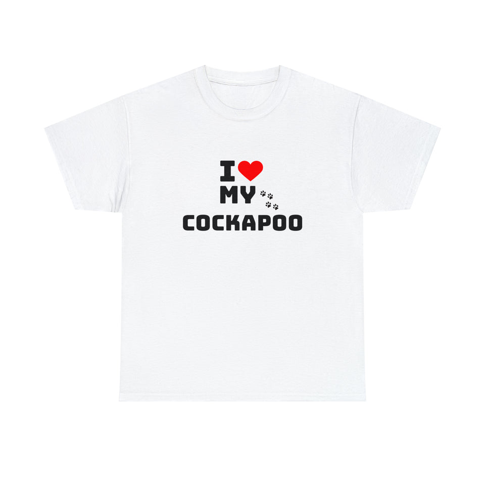 I Love My Cockapoo Unisex Heavy Cotton Tee