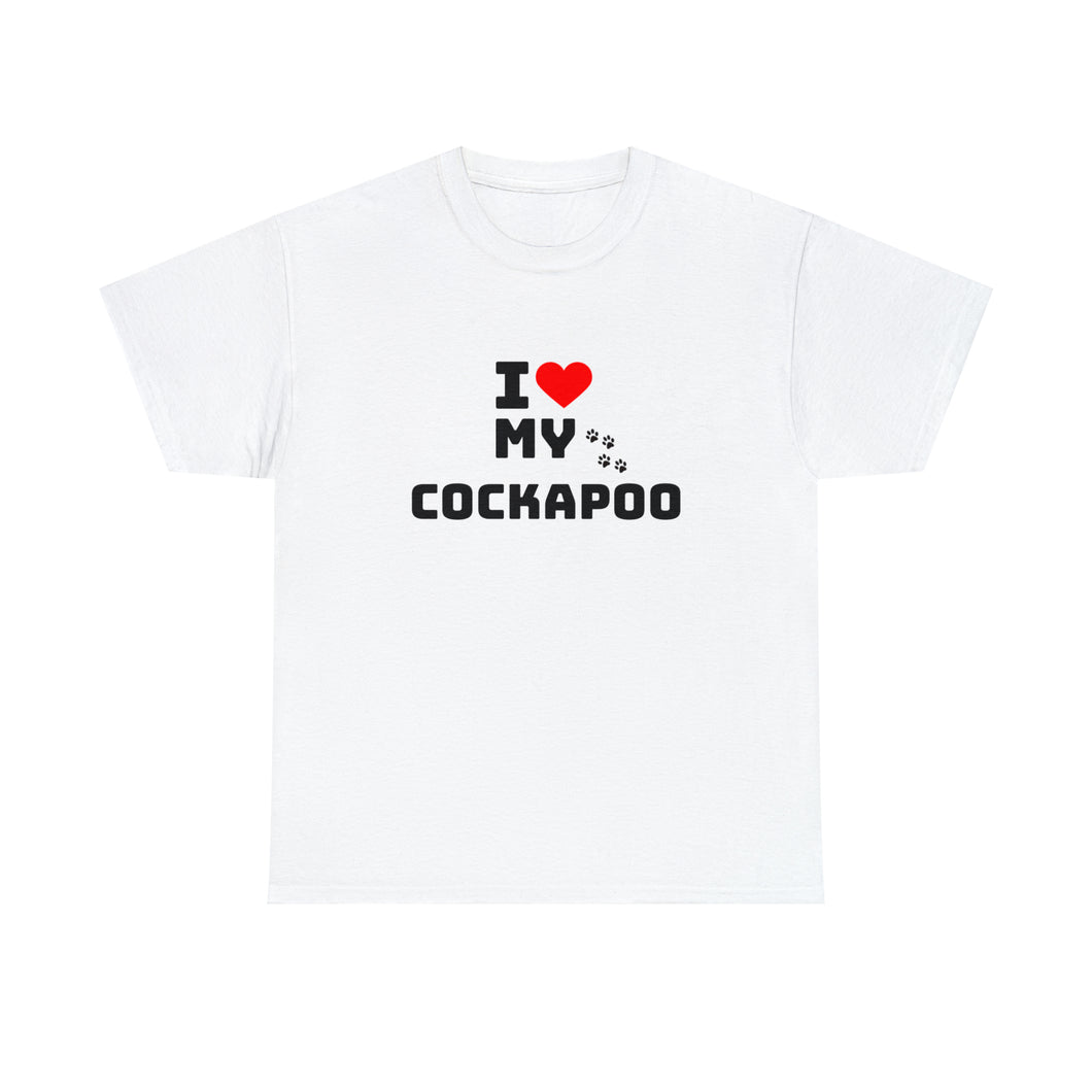 I Love My Cockapoo Unisex Heavy Cotton Tee