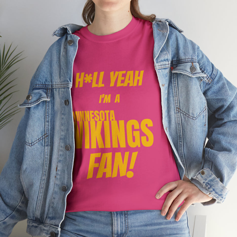 Minnesota Vikings Football Unisex Heavy Cotton Tee