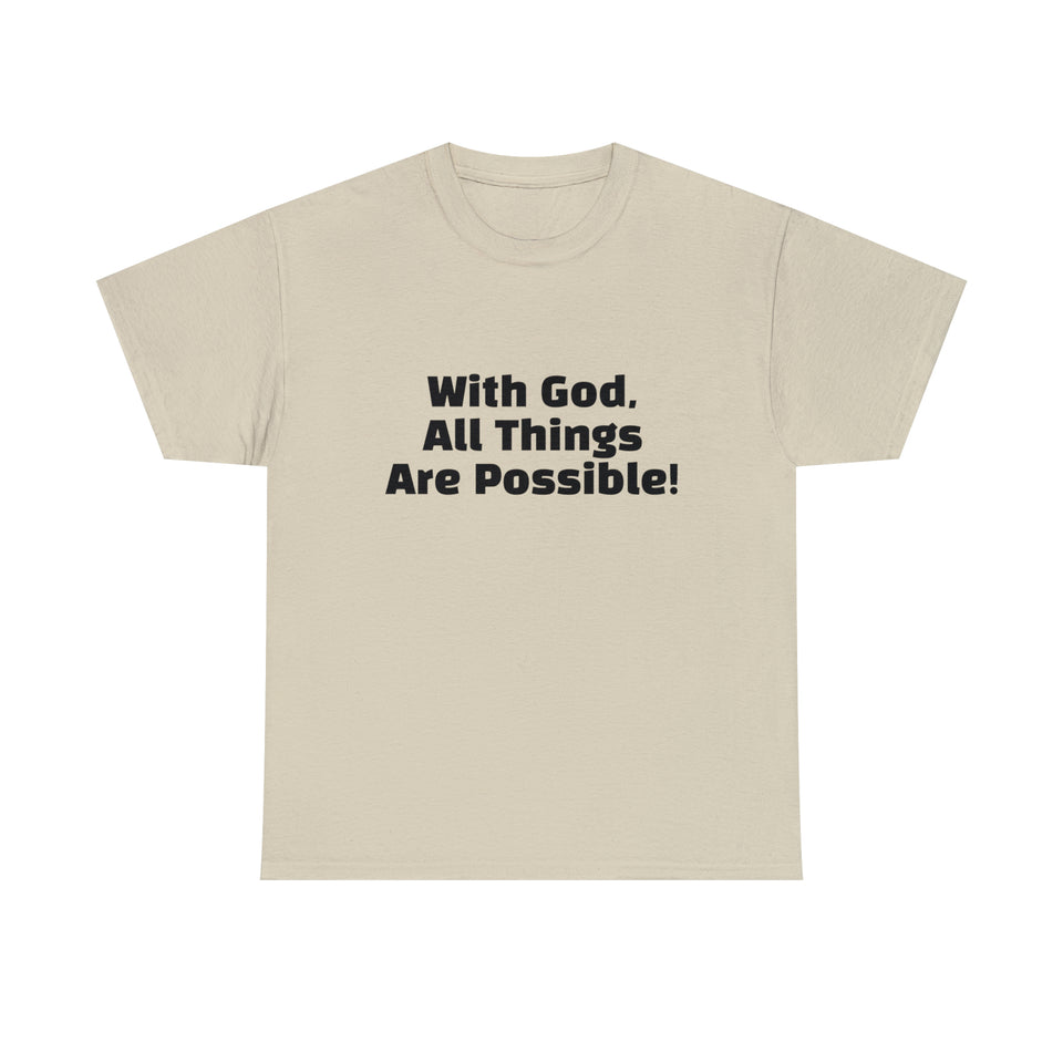 With God Unisex Heavy Cotton Tee
