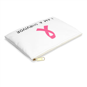 Breast Cancer Awareness Survivor Accessory Pouch