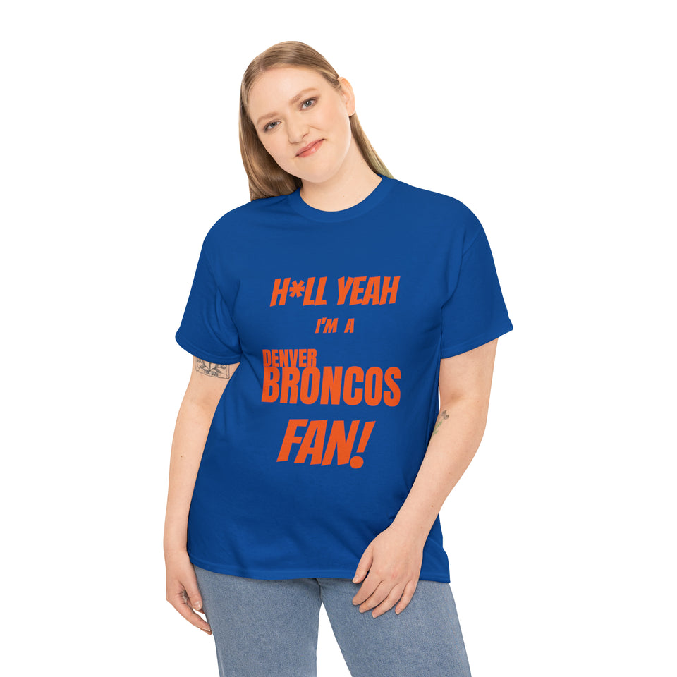 Denver Broncos Football Unisex Heavy Cotton Tee
