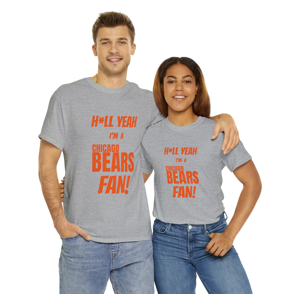 Chicago Bears Football Unisex Heavy Cotton Tee