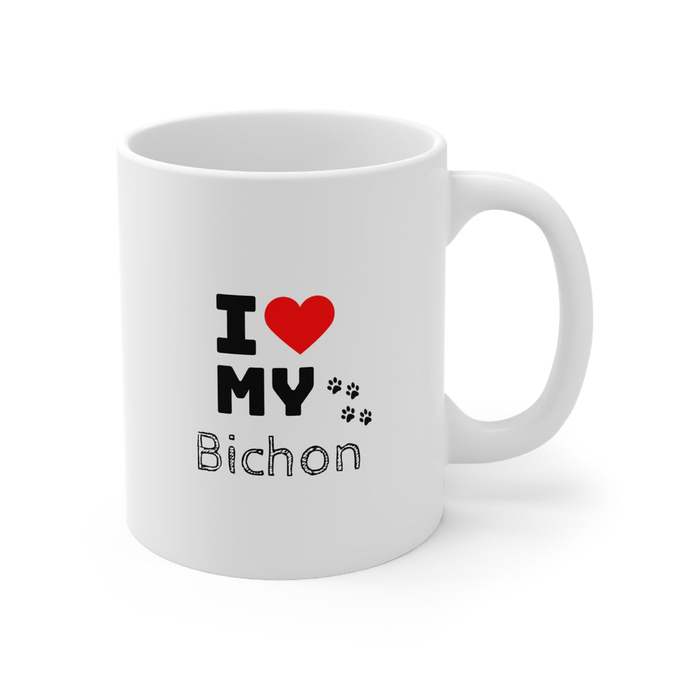 I LOve My Bischon Ceramic Mug 11oz