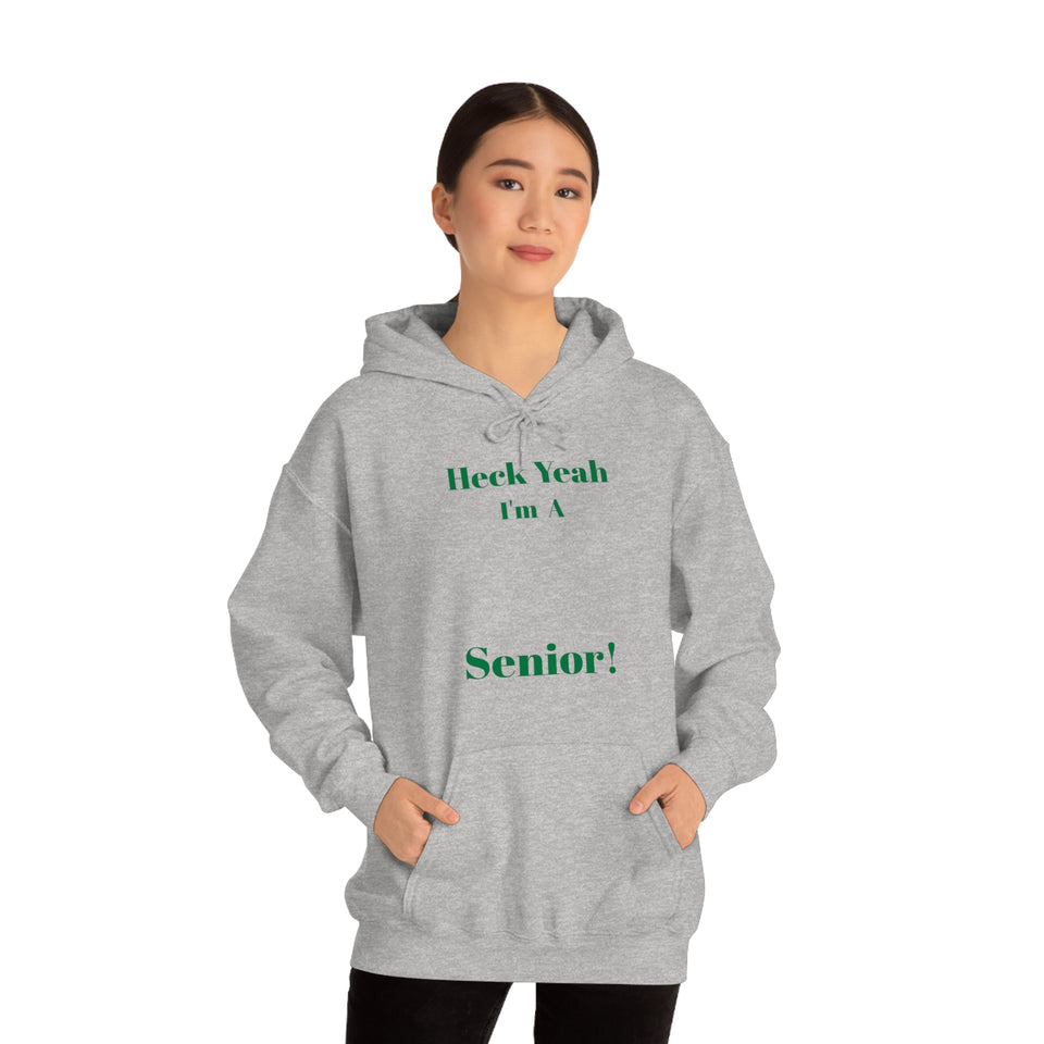 Heck Yeah I'm A UNCC Senior Unisex Heavy Blend™ Hooded Sweatshirt