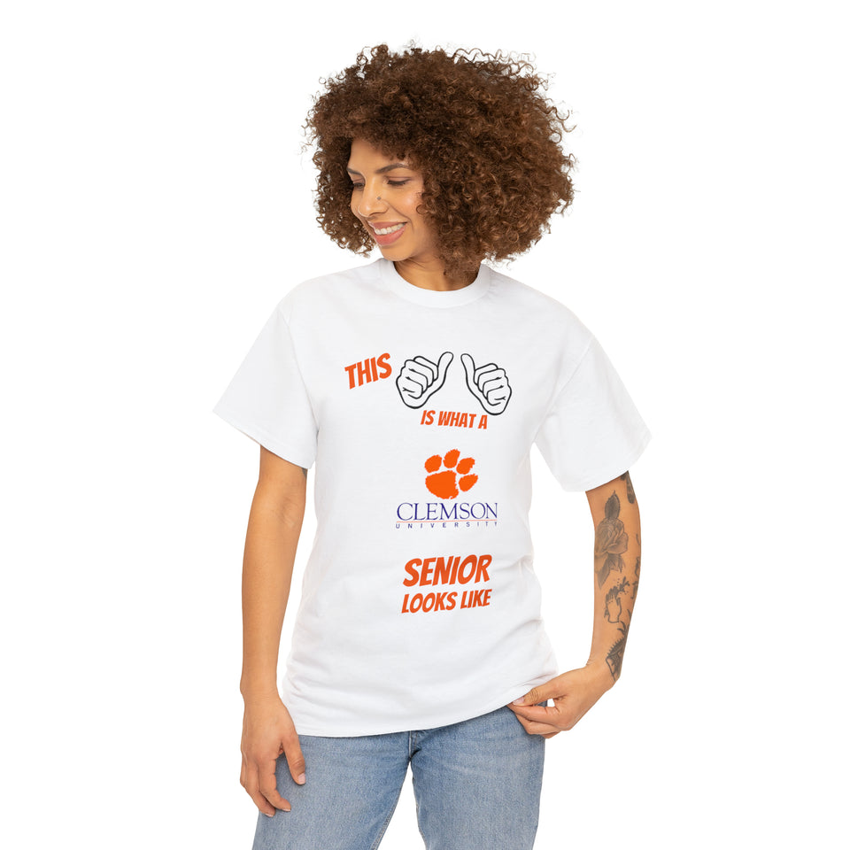 This Is What A Clemson Senior Looks Like Unisex Heavy Cotton Tee