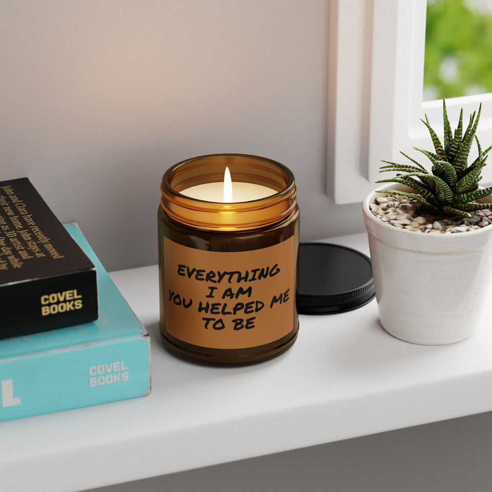 Everything I Am Scented Soy Candle (Multi-Size, Amber Jar)