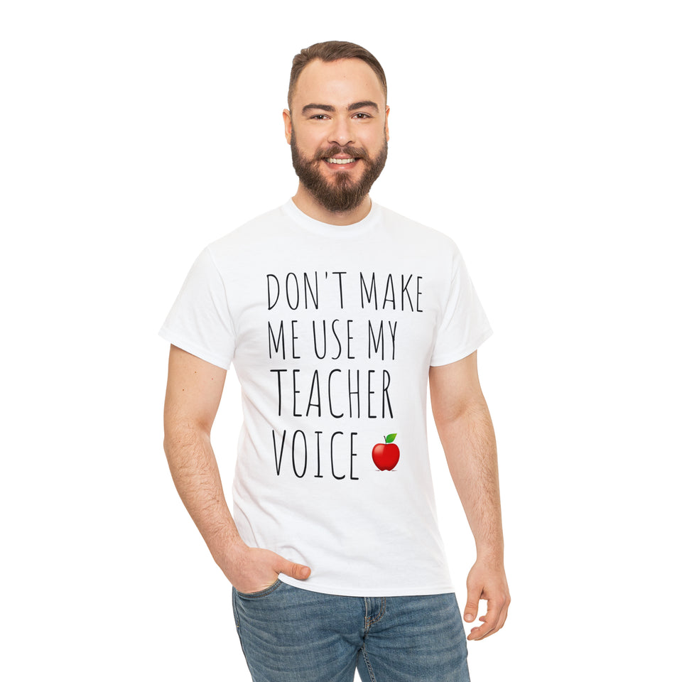 Teacher Voice Titles Cotton Tee