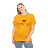 I Love Butterflies Unisex Heavy Cotton Tee