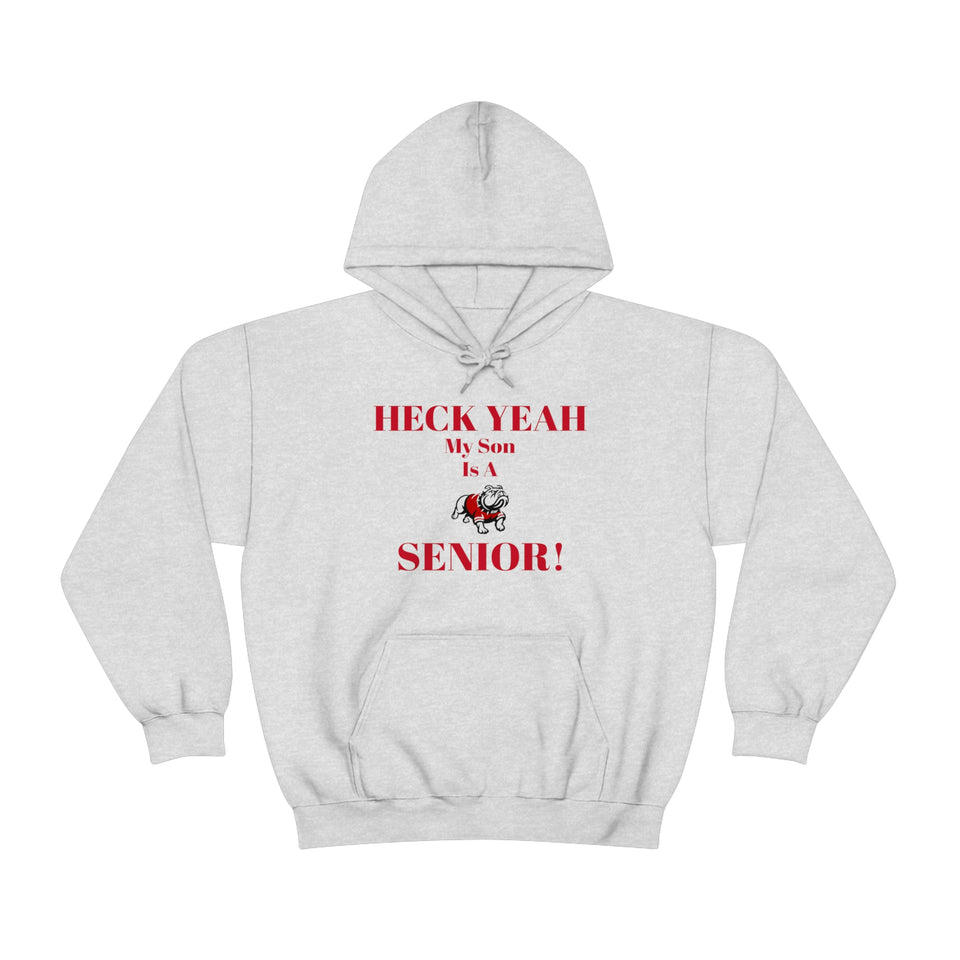 Heck Yeah My Son is A Gardner Webb Senior Unisex Heavy Blend™ Hooded Sweatshirt