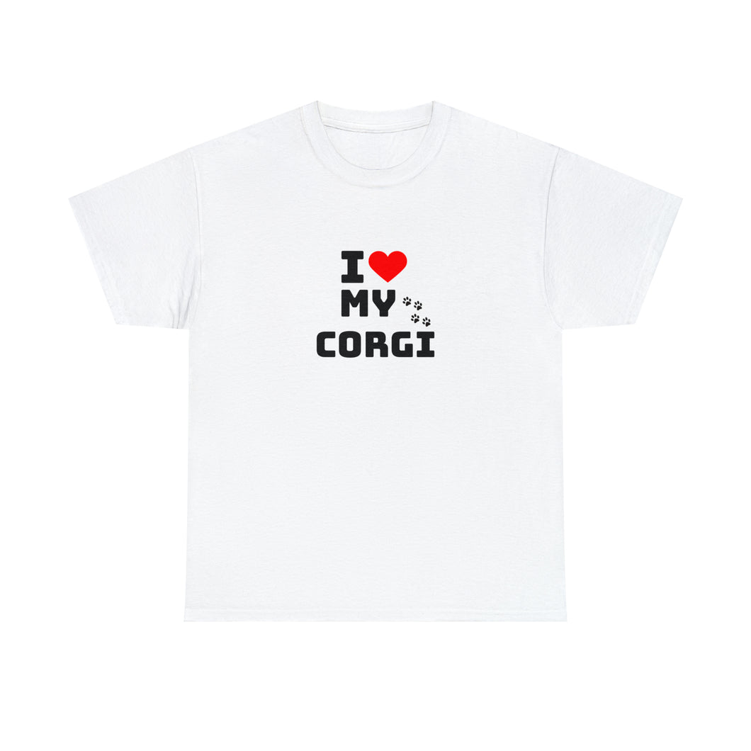 I Love My Corgi Unisex Heavy Cotton Tee