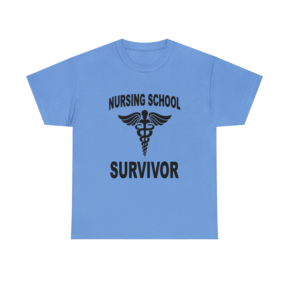 Nursing School Survivor Cotton Tee