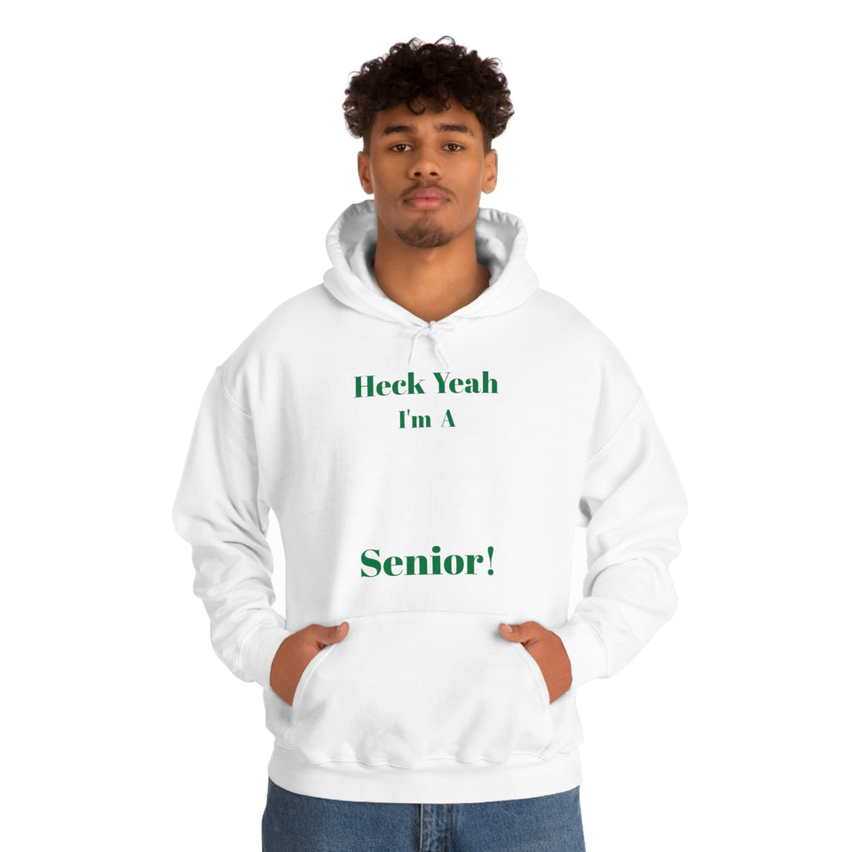 Heck Yeah I'm A UNCC Senior Unisex Heavy Blend™ Hooded Sweatshirt